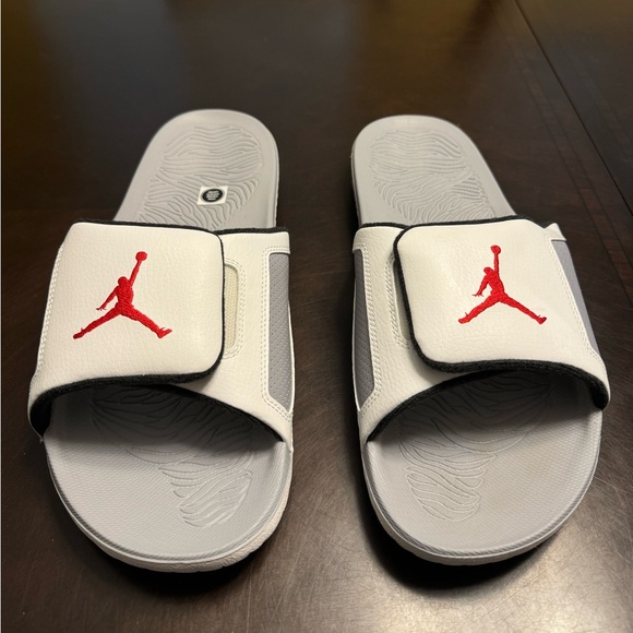 New Nike Air Jordan Hydro 3 White Cement Slides Sandals - Picture 3 of 13